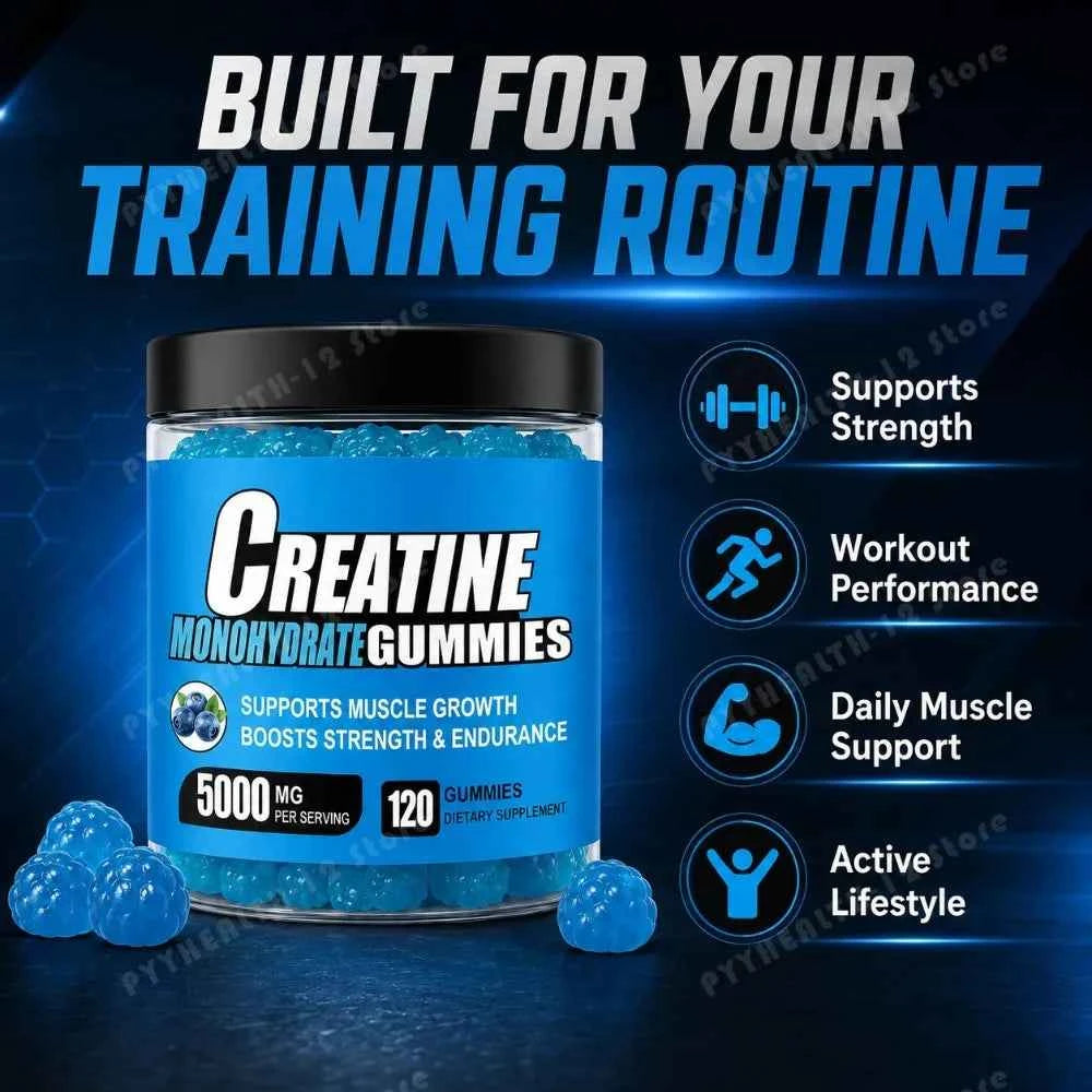 Creatine Monohydrate Gummies – Muscle Strength & Energy