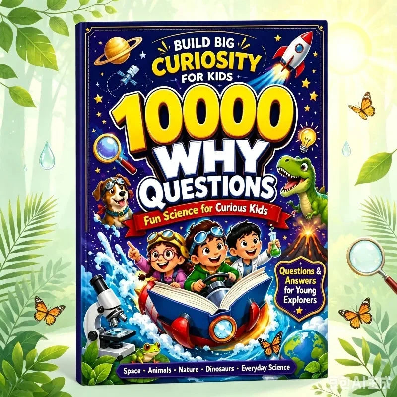 10000 Why Kids Science Encyclopedia Book Educational Picture Book for Curious Young Explorers