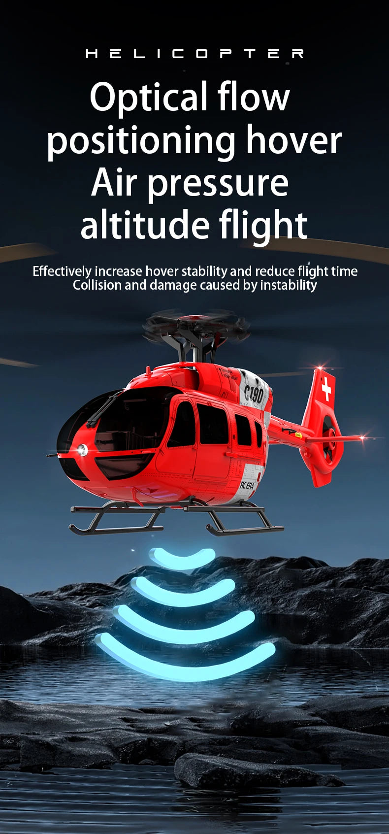 MD500 RC Helicopter 1:28 C189 Brushless Dual-motor Remote Control Model 6-Axis Gyro Aircraft Multifunctional Flying Machine Toy