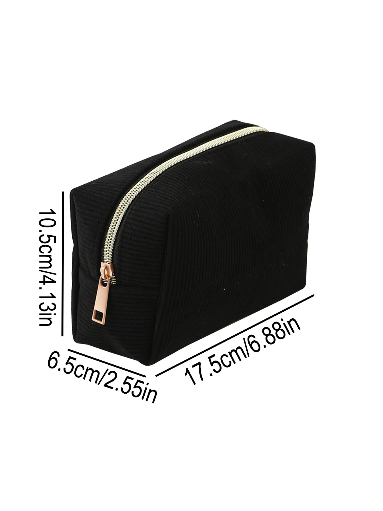 1pc Vertical Stripe Single-Layer Pencil Case, Student School Supplies Storage Bag, A Must-Have for the Back-to-School Season