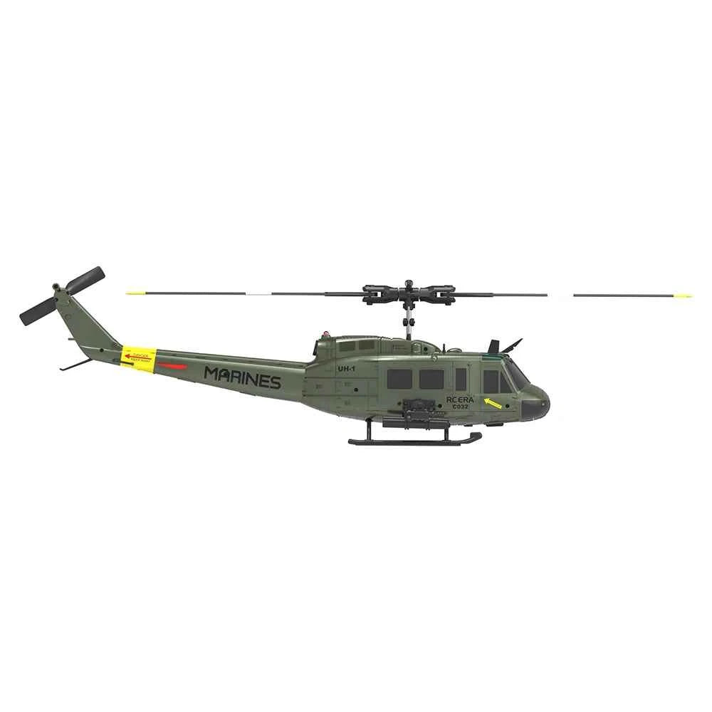RC ERA RC Helicopter C032 1:48 Scale Huey Helicopter UH-1 6-axis Gyro 6 Channel 3D Brushless Motor Remote Control Aircraft