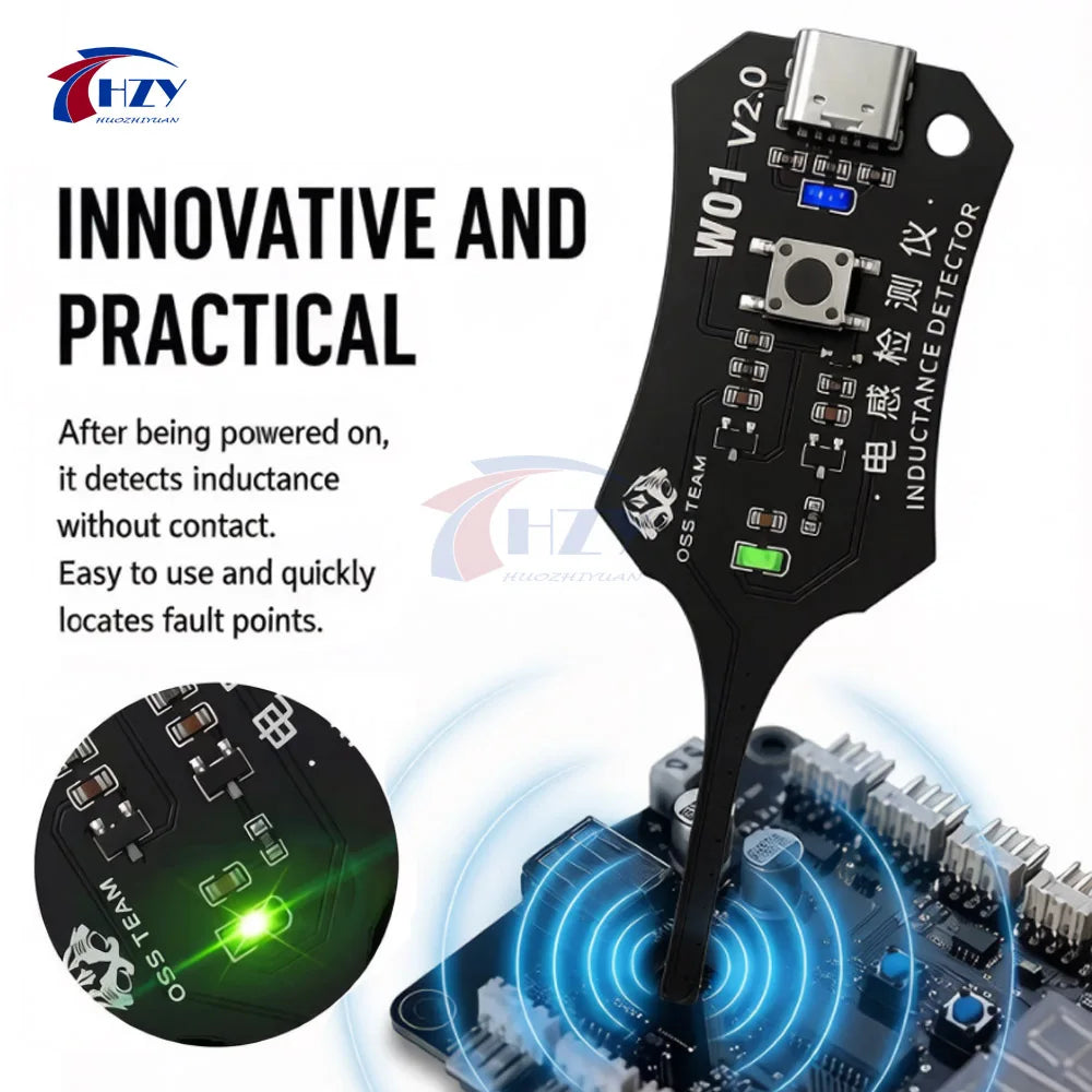 OSS W01 V2.0 Inductance tester quickly locate the fault point for testing the quality of inductors on electronic motherboards