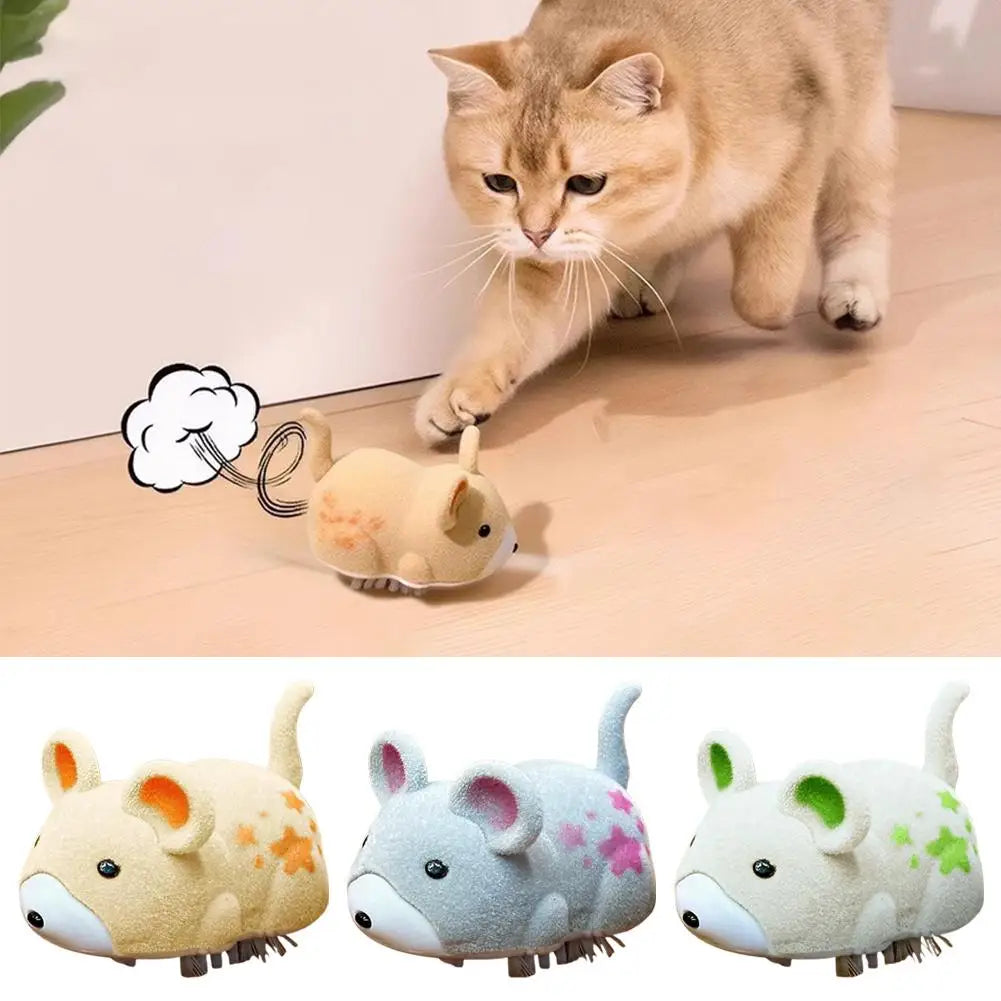 Interactive Cat Toys for Indoor Cats Cat Mouse Toy Electric Vibration Mouse Automatic Moving Kitten Toys Home