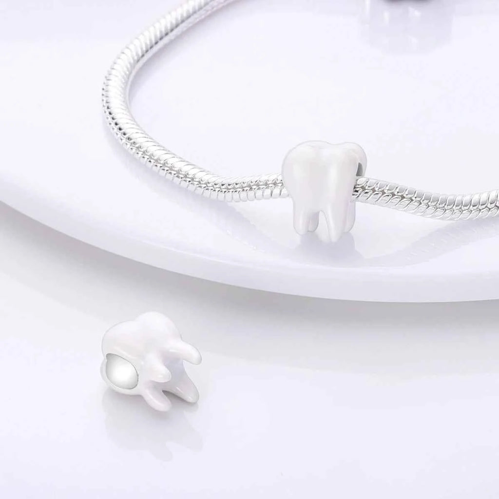 Original 925 Sterling Silver Charms Bead Toothbrush Pendant Tooth Bead Fit Original Bracelet For Women DIY Jewelry Gift