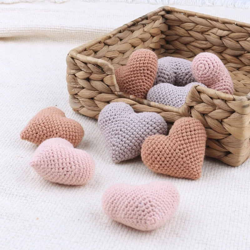 Crochet Animal Baby Pacifier Clip Accessories Handmade Knitted Bunny Teether Beads Newborn Nipple Clip Dummy Soother Holder Toy