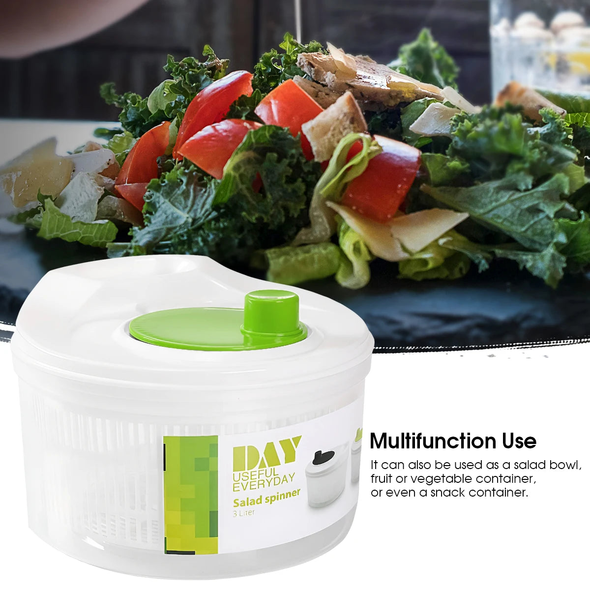 Home Vegetable Dehydrator Two-in-One Dehydrator and Cutter with Drain Basket Fruit Dehydration Basket Kitchen Gadget Home Use