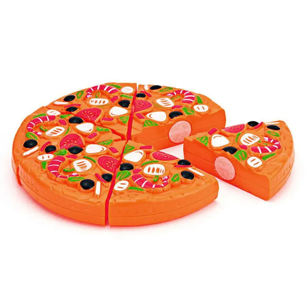 Kids Simulation Food Kitchen Toy Pretend Play Pizza with Cutter Children Interactive Toys Birthday Gifts for Boys And Girls