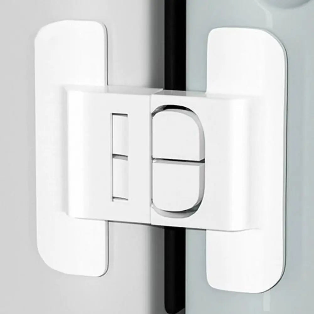 Refrigerator Locks Refrigerator Child Lock Self-Adhesive Fridge Closer Fixed Buckle for Glass Metal Protection Kids Adults Home