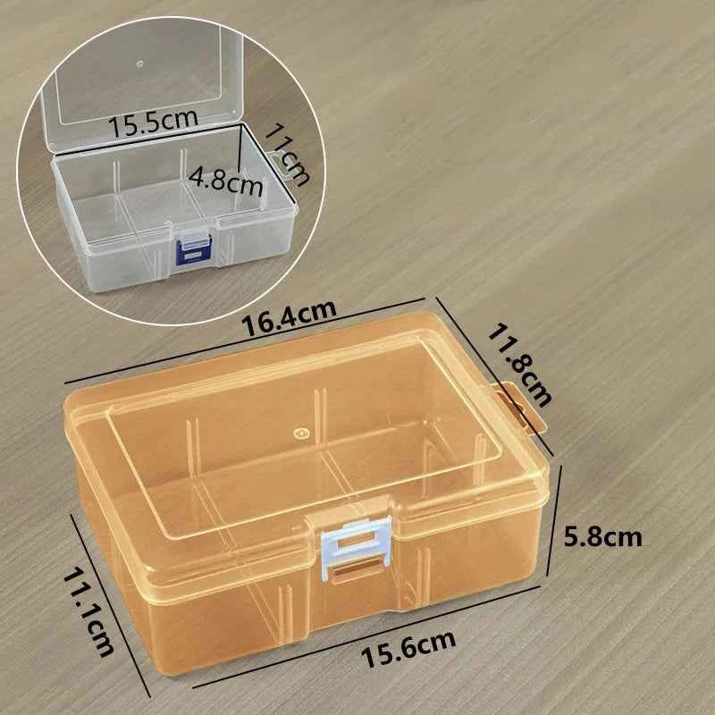 PP Six-section Empty Box with No Insert Plastic Box for Toy Parts Accessories Packaging Desktop Data Cable Storage Box