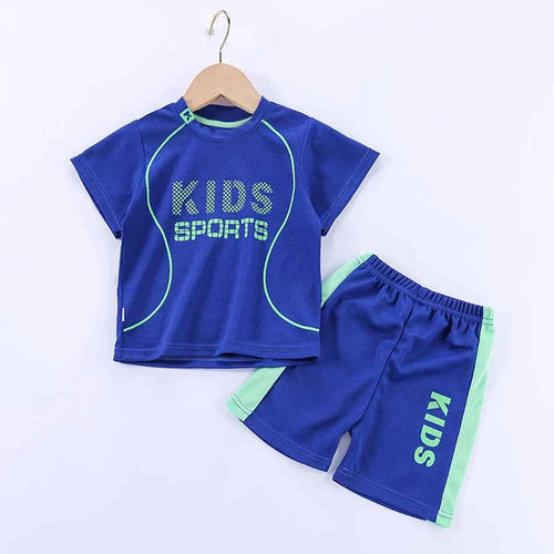Baby T Shirt Shorts Boy Girl Summer Quick Drying Tops Bottoms Kids 2 Pcs Clothing Set Children Sleepwear Football Sport Clothes