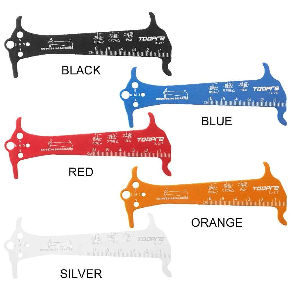 3 in 1 Bicycle Chain Checker Bike Chain Wear Indicator Tool Bicycle Chain Hook Bike Bolt Measurement Tool
