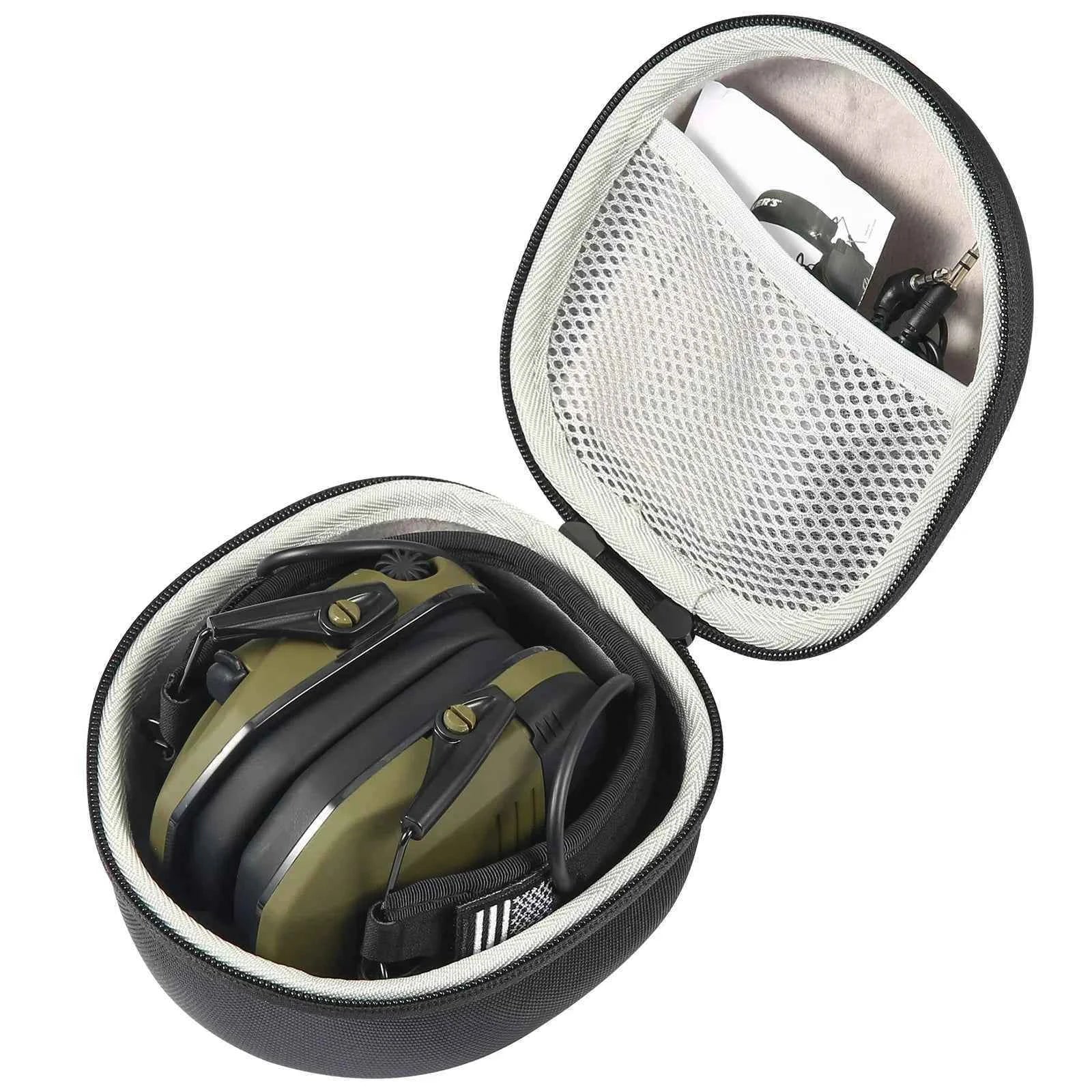YHKEMA Hard Storage Travel Case for HL Impact Sport Sound Amplification Electronic Shooting Earmuff