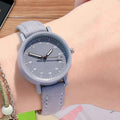 YIKAZE Women's Watch PU Leather Strap Women Quartz Watches Waterproof Round Dial Retro Bracelet Watch Ladies Girls Wristwatch