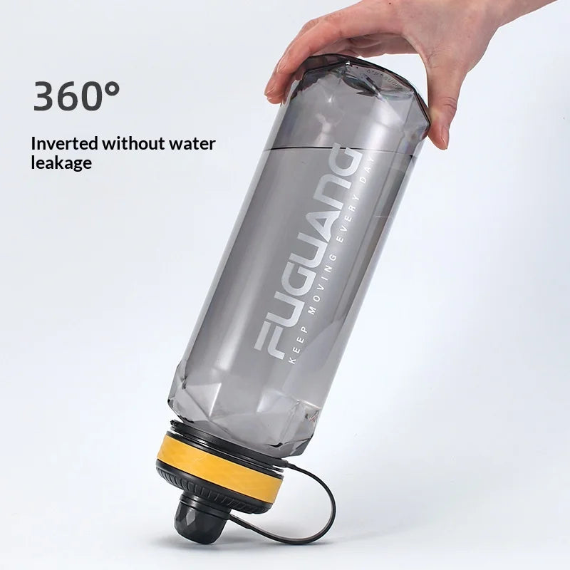 Large-capacity Sports Water Bottle Made of PC Material with Leak-proof Design Suitable for Use in Fitness Venues and Outdoors