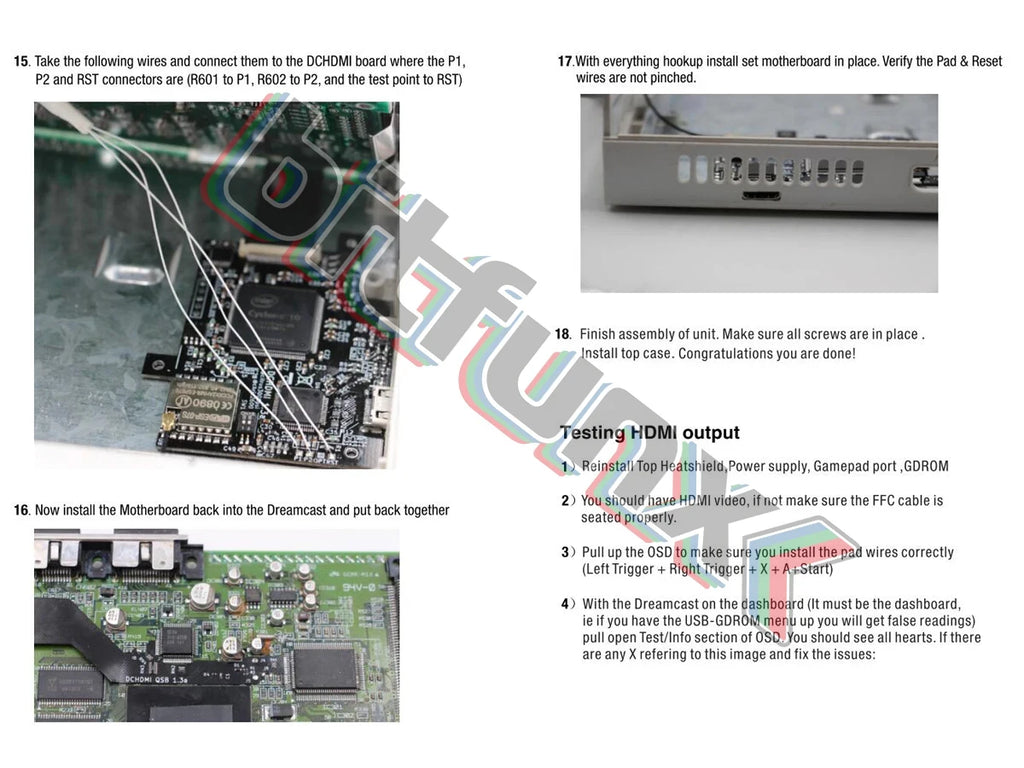 BitFunx DC HDMI™ Kit For SEGA Dreamcast Game Console High Definition 1080P DC Chip For Dreamcast PCB Board