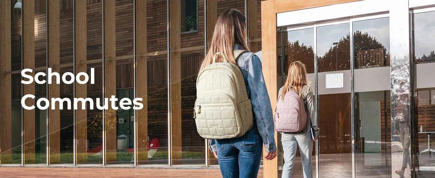 BAGSMART Women's Backpack Large Capacity Travel Backpack Simple Female Bags School College Laptop Backpack for Girls