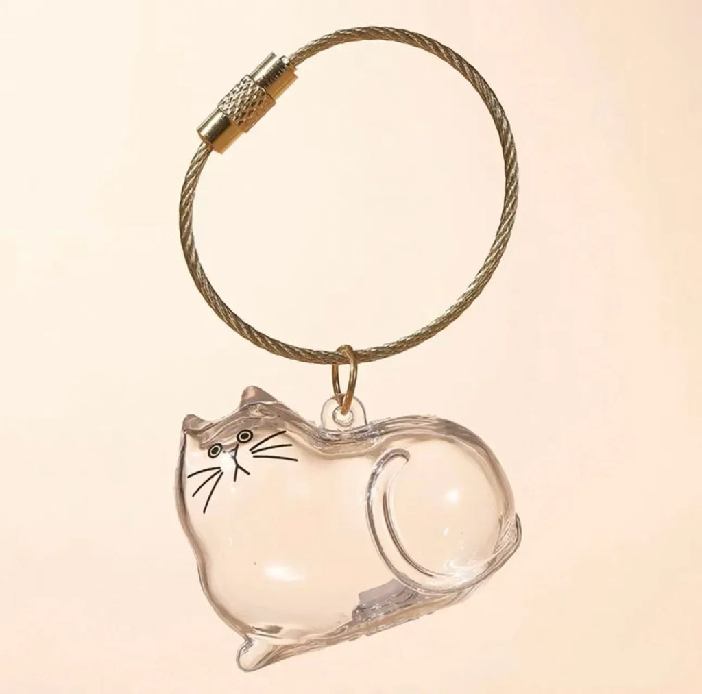 Pet Hair Memorial Keepsake Box & Bottle - Transparent Storage Container for Cat Fur, DIY Decor Gift for Pet Lovers Home Display