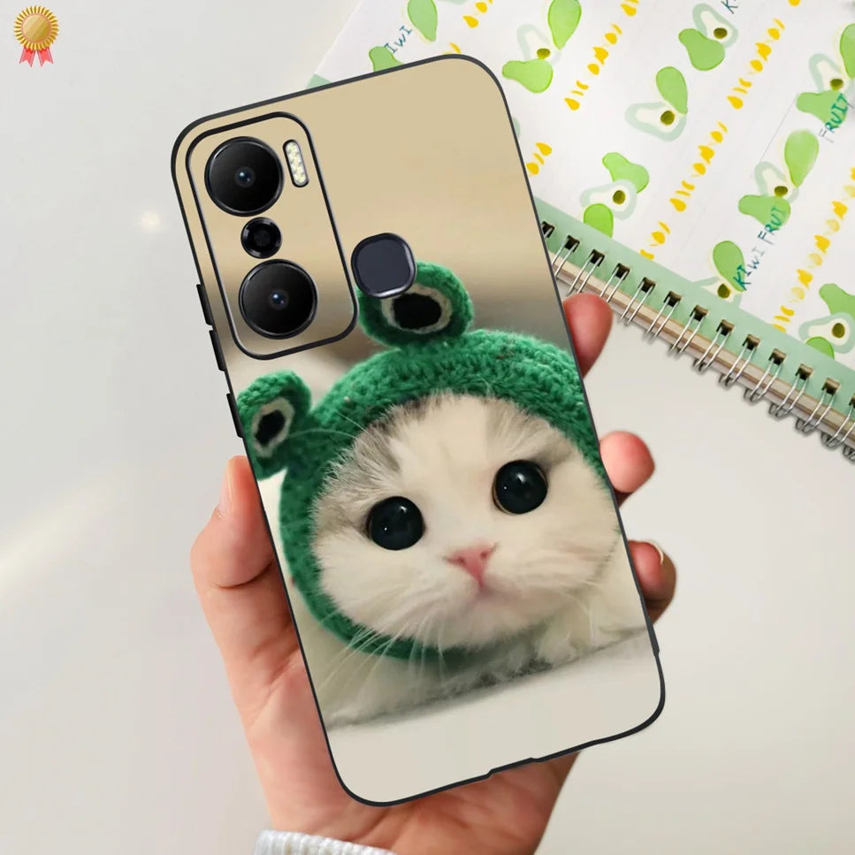 For Infinix Hot 20 Play 20i 4G Case Cute Astronaut Clear TPU Silicone Bumper Cover For Infinix Hot 20 Play 20i Phone Case Funda