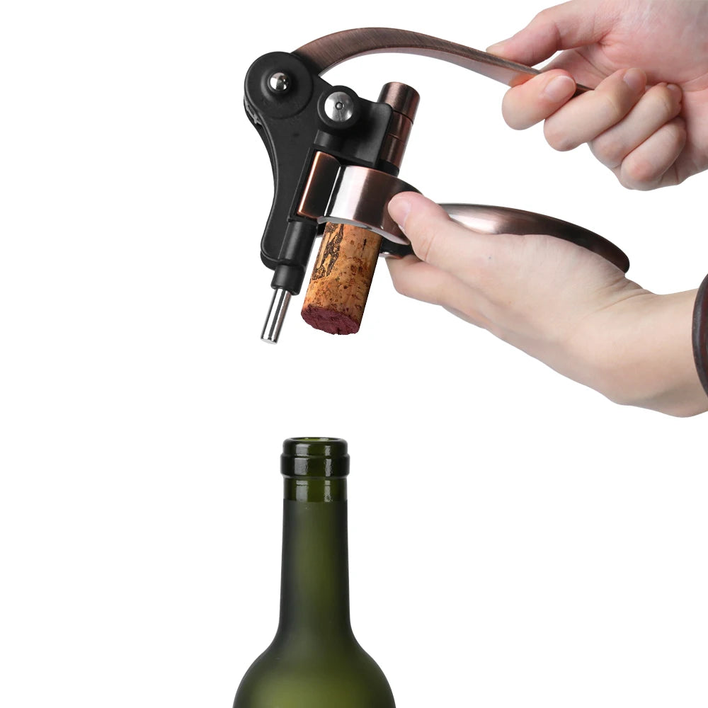 Bar Lever Corkscrew Zinc Alloy Barware Rabbit-Shaped Wine Opener Bottle Opener