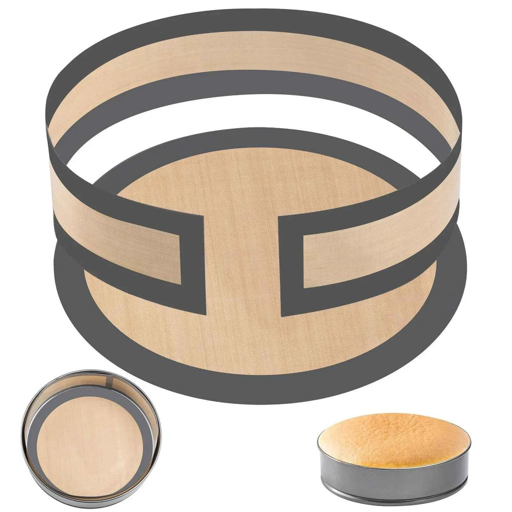 Silicone Baking Pad Suitable for Springform Flat Bottom, Preventing Cake From Sticking To The Bottom and Sides, Easy To Clean