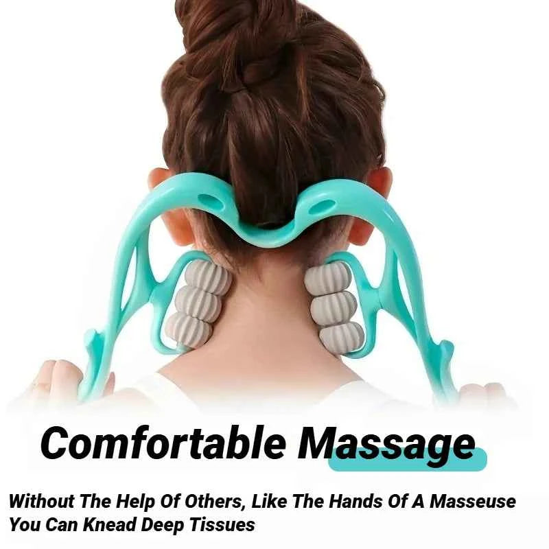 Cervical Vertebra Shoulder And Neck Massage Home Manual Massager Hand-Held Clamping Device Kneading Relaxation Artifact