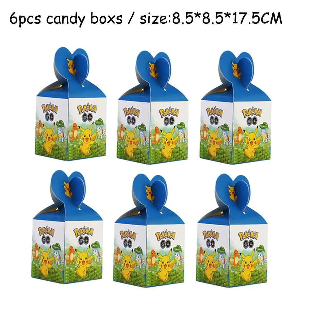 Pokemons Party Birthday Decoration Happy Pikachu Theme Tableware Cups Plates Balloons Banner Supplies Kids Favors Baby Shower