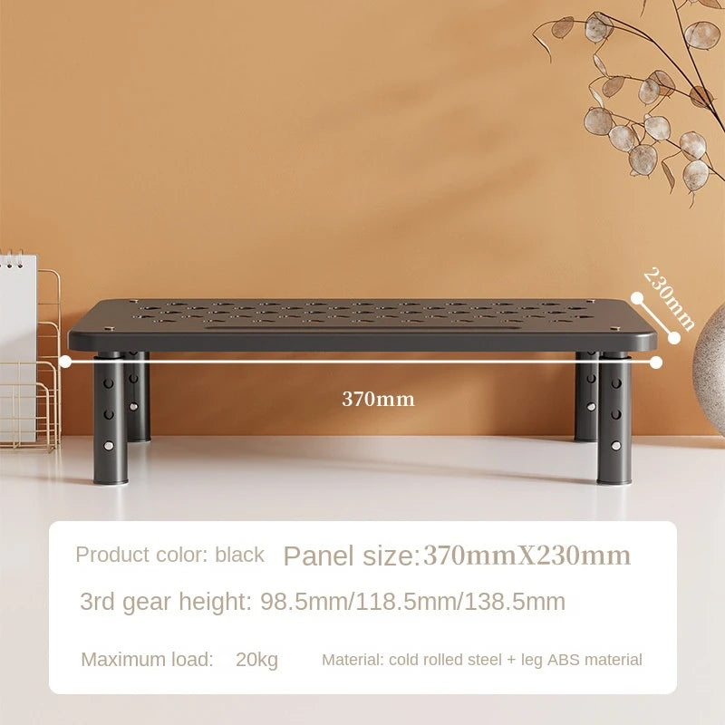 Adjustable computer Rack Telescopic Desk Monitor Holder Elevated PC Screen Stand Reduce Neck Strain Office Storage Supplies