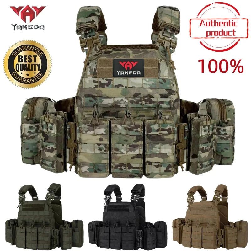 YAKEDA Quick disassembly training vest, detachable and expandable, comfortable, breathable, wear-resistant and tear resistant