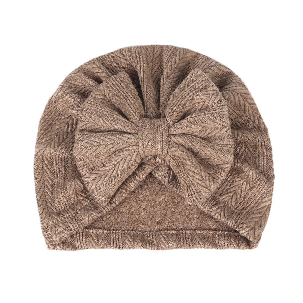 New Baby Hat For Newborn Infant Bows Turban Cap Autumn Winter Soft Baby Girl Bonnet Beanie Headwraps