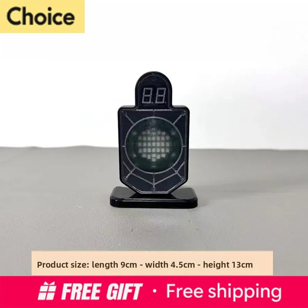 Kids Shooting Game Training Target Digital Auto Count LED Color Changing Light Sound Effect Toy Practice Accessory