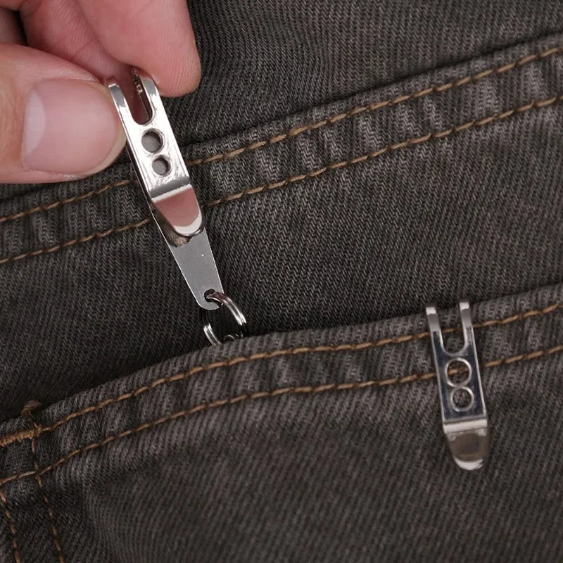 5/1Pcs Mini Zinc Alloy Ring Carabiner EDC Bag Suspension Clip with Key Outdoor Quicklink Tool Keychain Camping Accessories