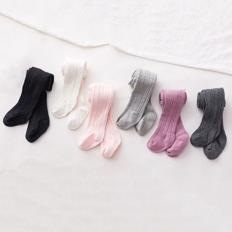 3Pcs/Set Adorable Baby Toddler Patterned Feet Pantyhose - Soft, Breathable and Comfortable Cotton Outer Children's Pantyhose