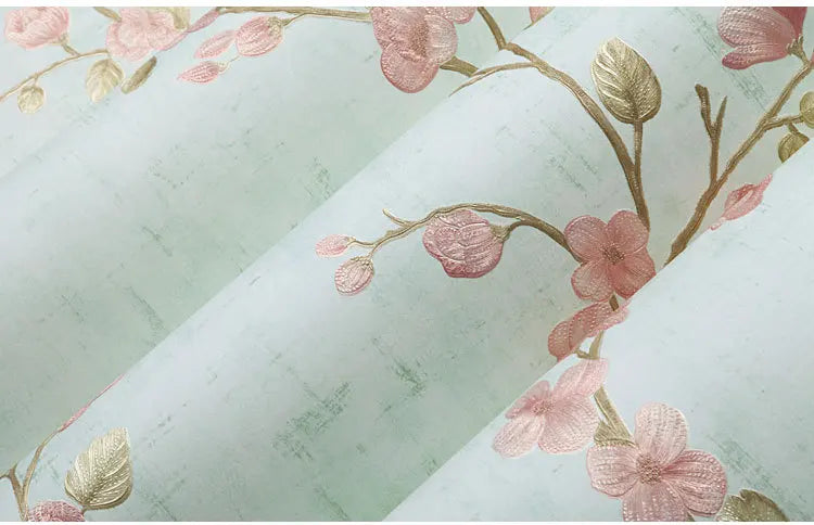 Home Improvement Wall Painting Wallpaper Contact Paper Bedroom Living Room 3D Floral Wall Papers home decor papel de parede