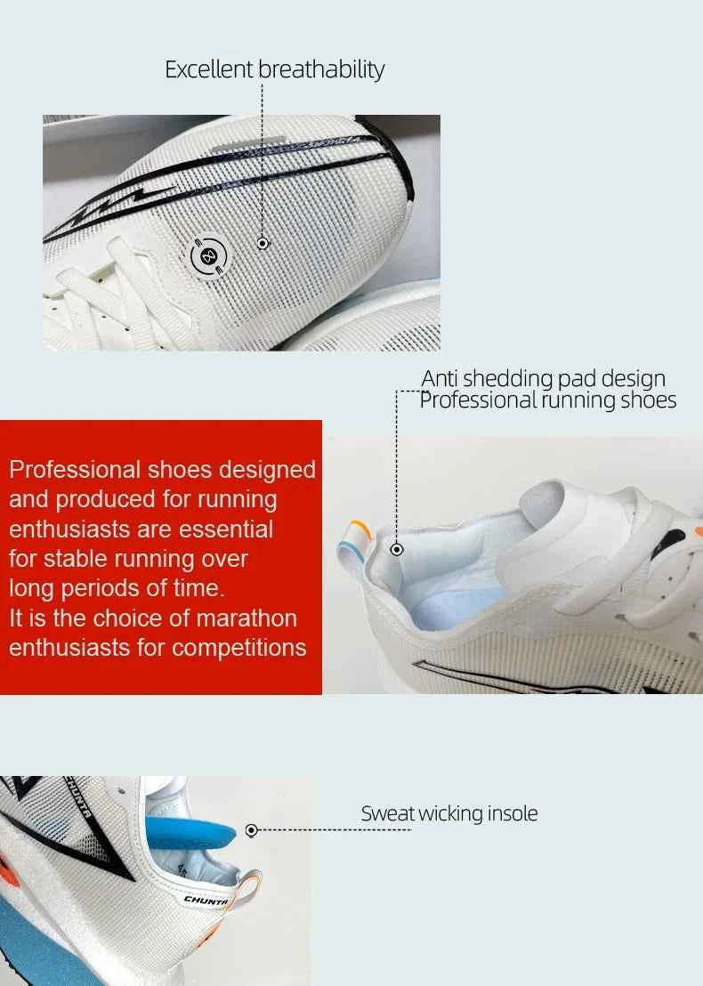Marathon Men Running Shoes Carbon Board Speciality Sports Breathable Lightweight Women's Comfortable Athletic Chunta Sneakers