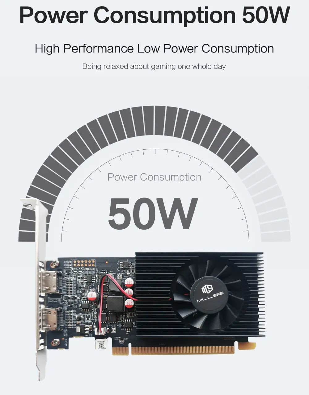 MLLSE AMD R7 350 4GB Graphics Card GDDR3 128Bit PCI-E 3.0 Geforce GPU R7 350 Gaming Video Card Placa De Video