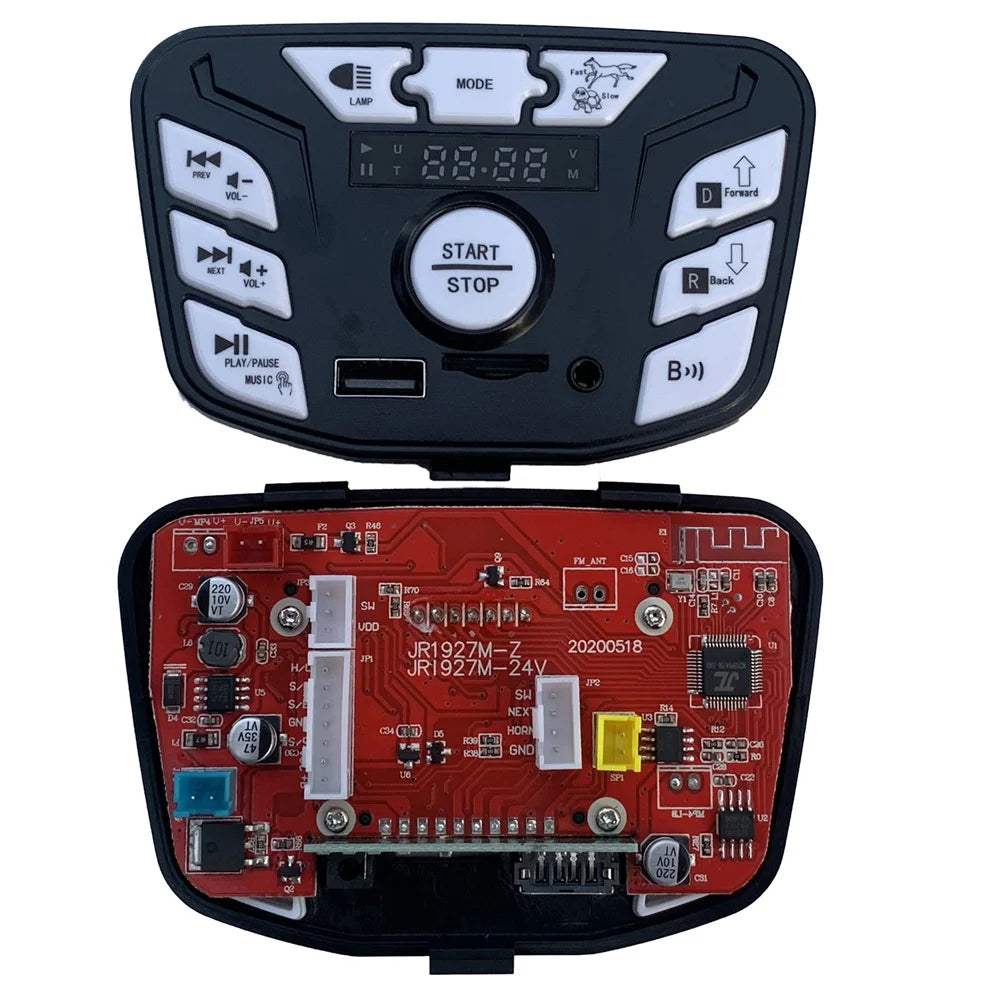 12V 24V 301 302 303 JR1927M 2.4G Bluetooth Multifunctional Central Control Panel for Kids Powered Ride on Car Replacement Parts