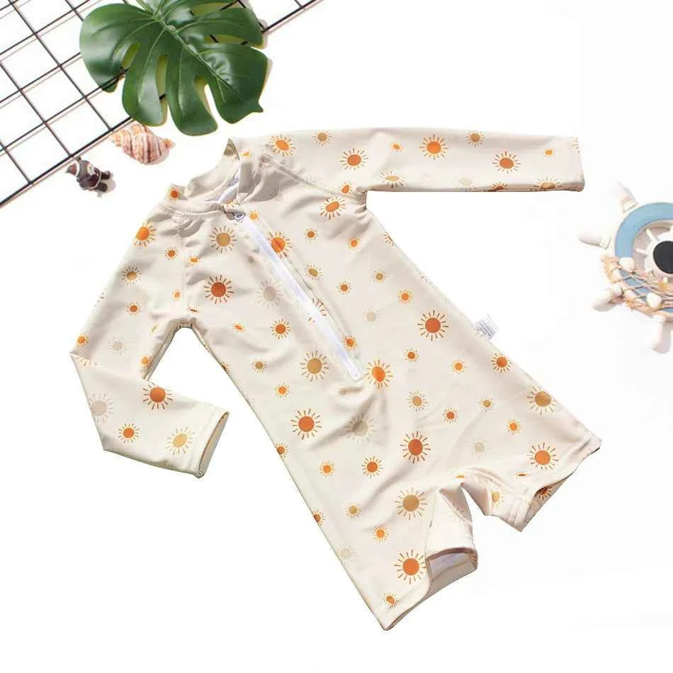 EezKoala Children's One Piece Swimsuit Sunscreen Quick-Dry Baby Surfing Suit for Boys Girls Swimwear Toddler Bathing  Swim Cloth