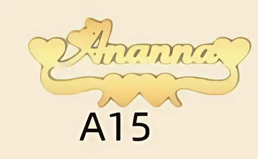 Jeshayuan Custom Bling Name Necklace Personalized Necklace Women Name Necklace Baby Name Necklace Nameplate Jewelry Gift