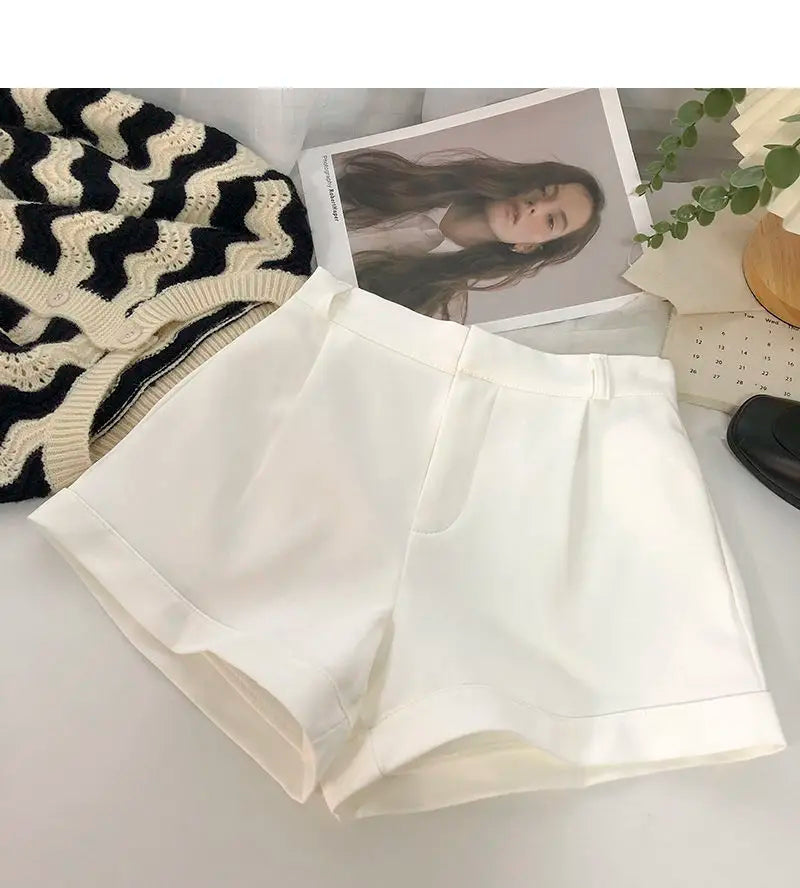 Women Shorts All-match Fashion New Arrival Solid Summer Casual Slim High Waist Korean Style Young Comfortable Daily Shopper Fit