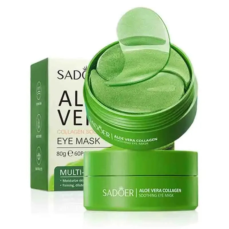 1box Color Aloe Vera Collagen Eye Masks – 60 Moisturizing Pairs