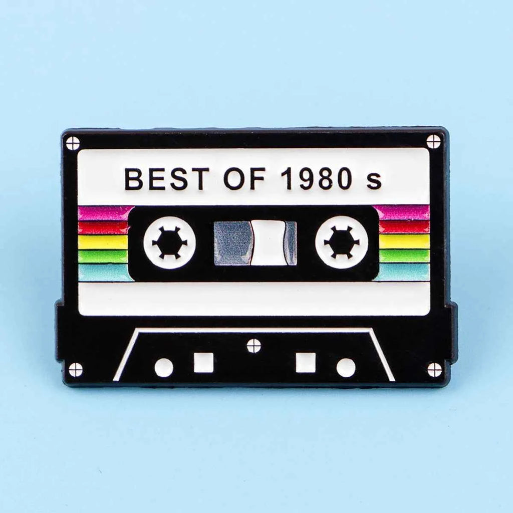 Vintage 1985 Brooch Creative Tape Enamel Pins Music TV Lapel Pin For Backpack Clothing Accessories Metal Badge Jewelry Gift