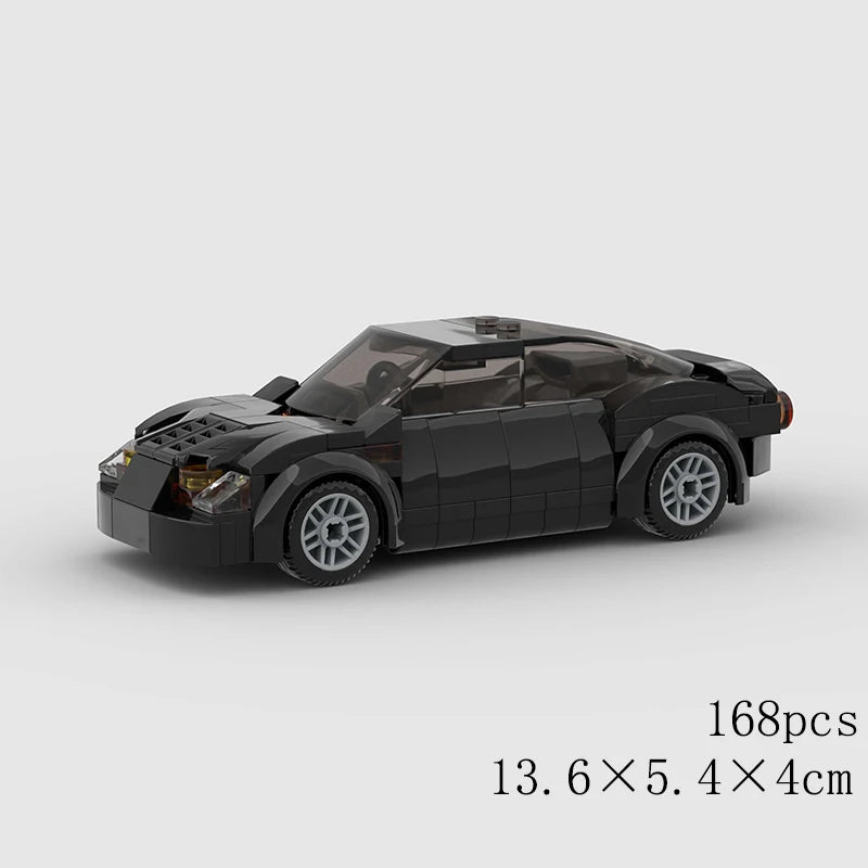 MOC Car Speed RX7 AE86 Chiron R8 Creative Racing Vehicle Model Building Block Super Race brick City Rally Sport Toy Technical