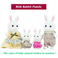 Easter Bunny 1:12 Simulation Forest Family Reindeer Panda Animal Dollhouse Figures Miniature Furniture Kitchen Accessories Gift