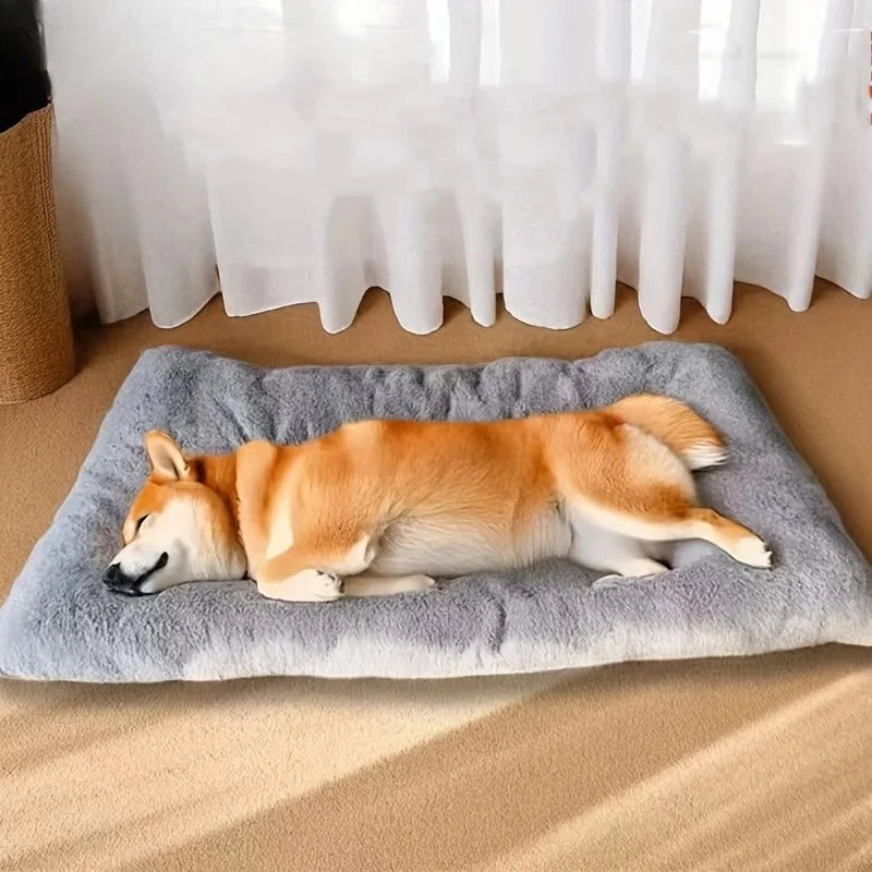 120*60cm Large Plush Dog Bed Sofa Thickened Super Soft Polyester Pet Mat Dog Crate Mat Bed For Small Medium Large Dog Bed