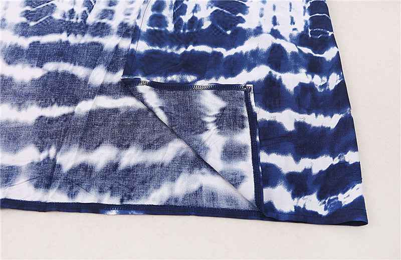 Long Kimono Swimsuit Cover up for Women Stylish Tie Dye Open Front Beach Outfits Bathing Suit