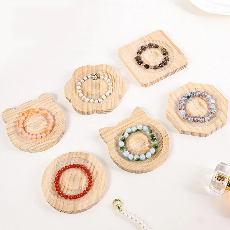 DIY Wooden Bead Board Bracelet Design Board Beading Jewelry Organizer Tray Mats for Jewelry Making and Display