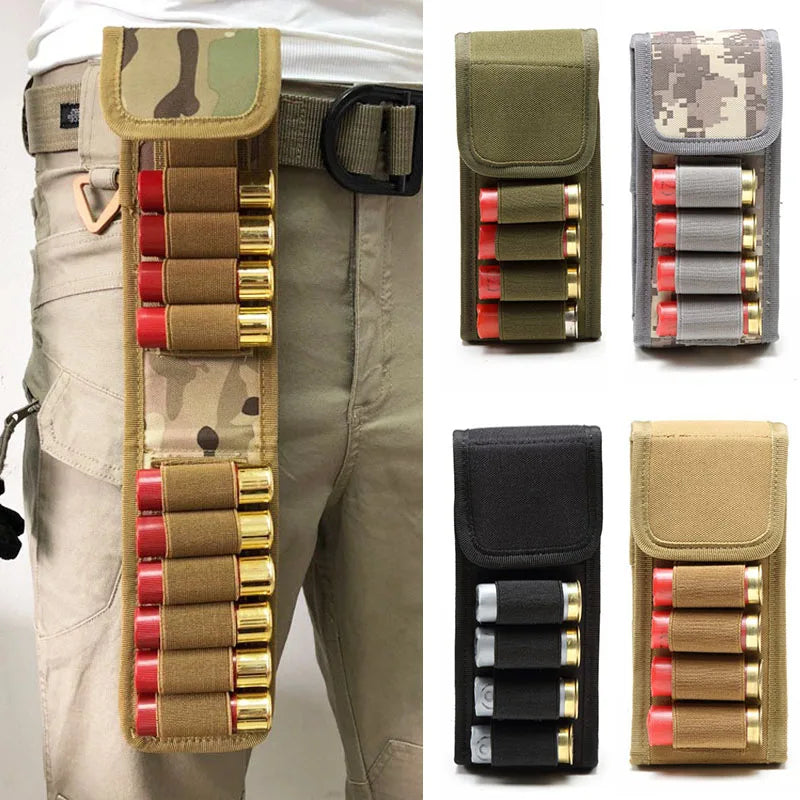 Hunting 16 Rounds Shotgun Storage Bag Molle Magazine Pouch Outdoor Shotgun Cartridges Bullet Mag Holder Accessory Bag