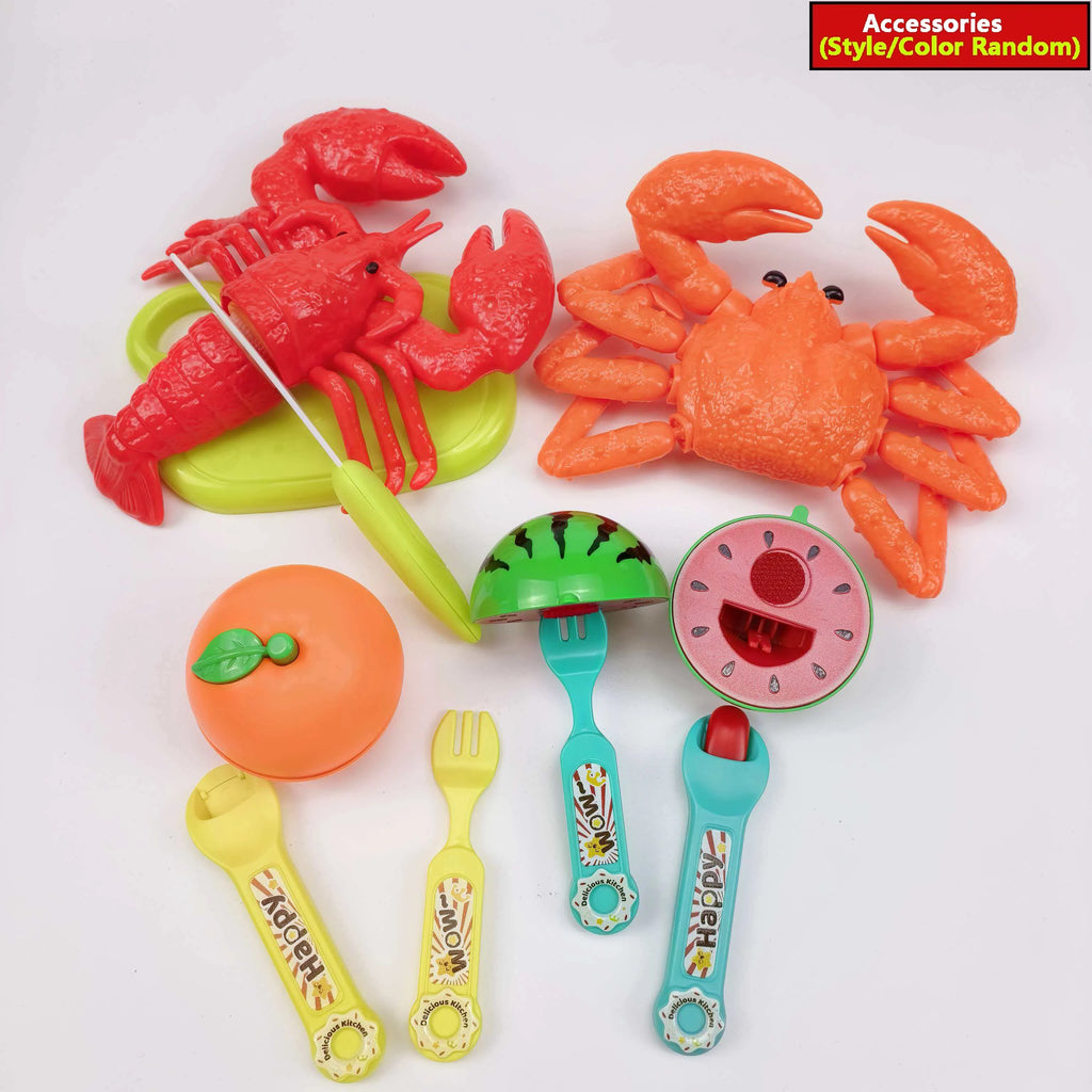 Kids Kitchen Set Creative Feeding Toy Set Simulation Fruit Cutting Role Playing Game Toys Interactive Party Games Christmas Gift