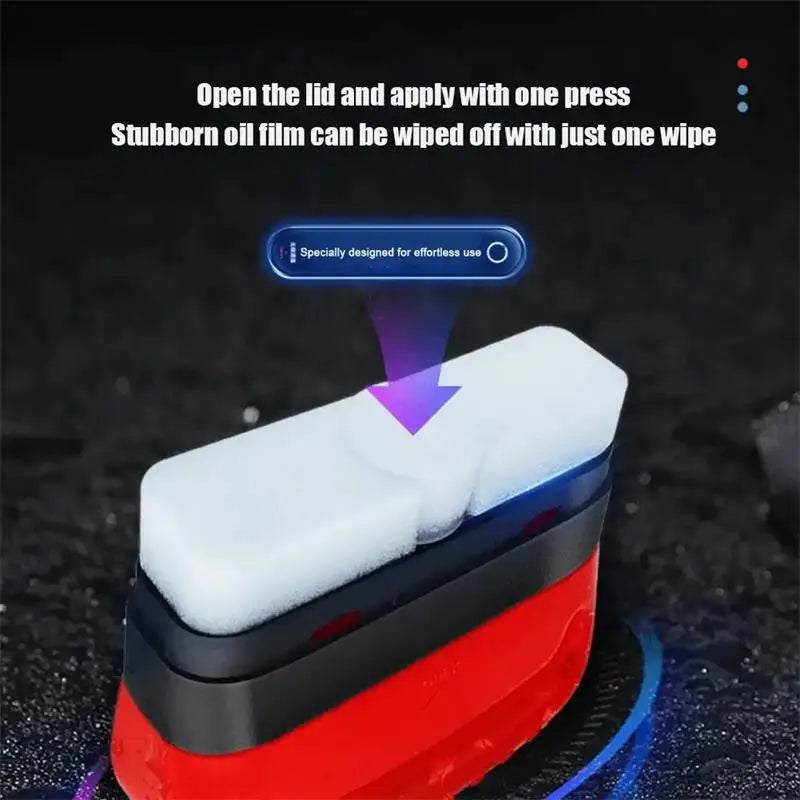 Auto Glass Brightener Powerful Auto Windshield Cleaner Oil Film Remover Window Glass Cleaner Car Cleaning Brush Auto Accessories