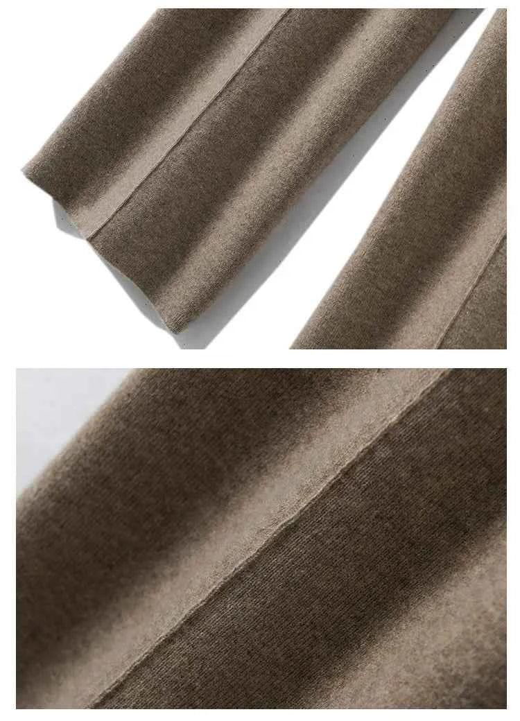 Women's High waisted warm knit wide leg straight leg pants for women, solid color loose wide leg pants